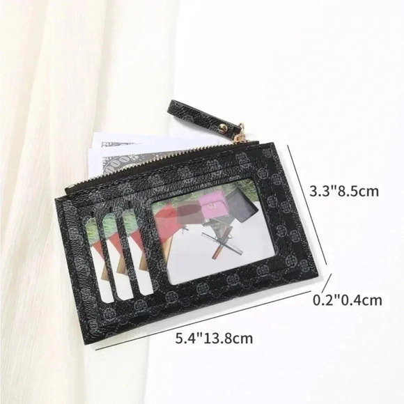 ⚠️Clearance Black And White Patterned Print Cardholder / Wallet - Picture 4 of 5